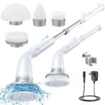 Porodo Lifestyle IPX6 Electric Spin Scrubber Cleaning Kit - White
