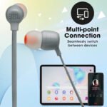 JBL Tune 125BT Earphone White, JBL earphone, wireless earphone, white Bluetooth earphones