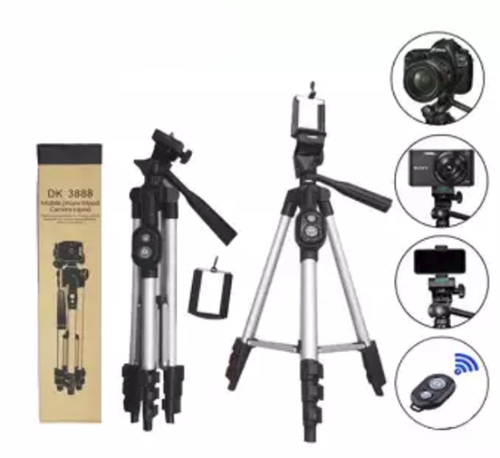 DK 3888 Mobile Tripod with Selfy Remote Maximum Length 125 cm  Black