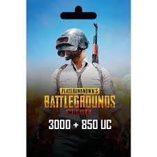 Pubg Pin 3000 +850 UC Retail Gift Card
