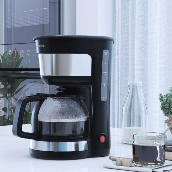 Lepresso  Drip Coffee Maker With Glass Carafe Black