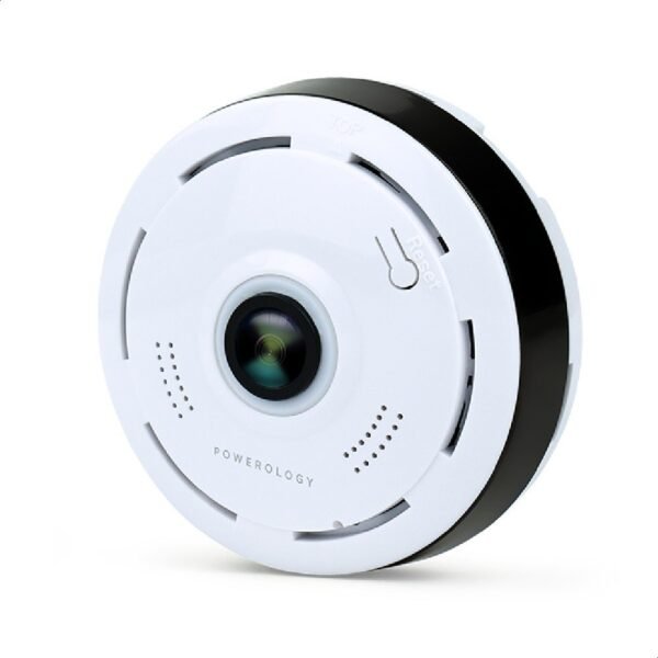 Powerology 1080P Indoor WiFi Panoramic Camera Ultra wide Angle Fisheye Lens Motion detection