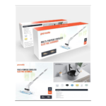 Porodo Lifestyle IPX6 Electric Spin Scrubber Cleaning Kit - White - Image 2