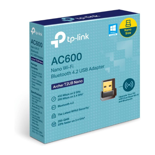TP Link ARCHER T2UB Nano AC600 NANO WI-FI & Bluetooth 4.2 ADA