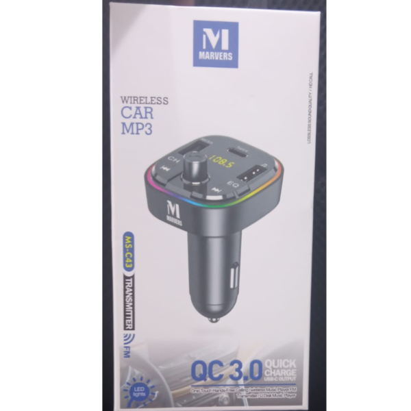 Marvers MS-C43 Car FM Modula Quick Charge