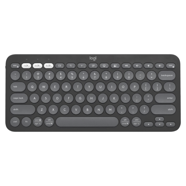 Logitech PEBBLE KEYS 2 K380s – Slim, Minimalist Bluetooth Keyboard – Black