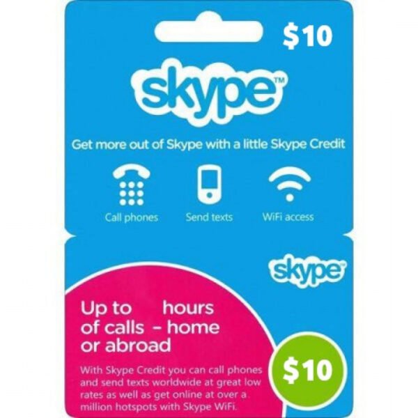 Skype USD Card $10