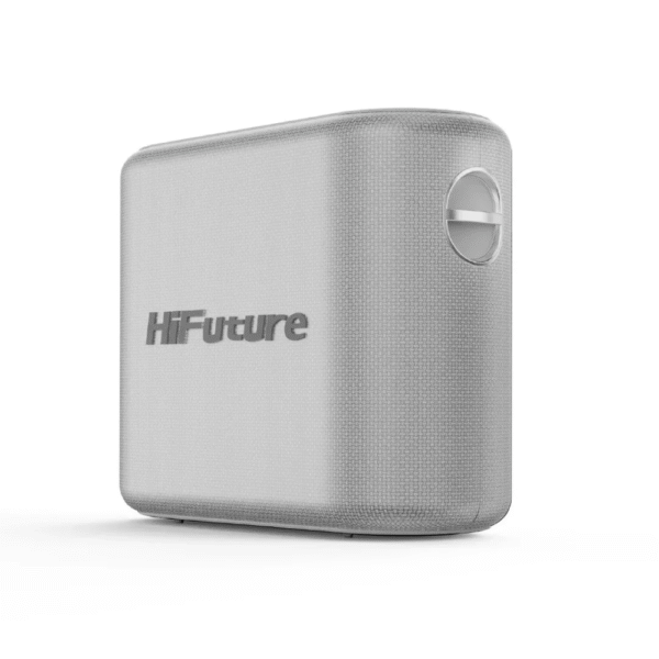 HiFuture Vocalist 200 Bluetooth 100W RGB Illuminated Portable Karaoke System Speaker Microphone Wireless Silver