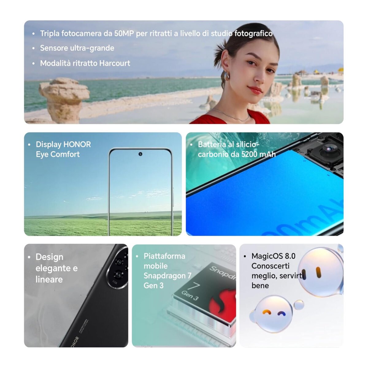 Honor 400 Pro 5G, Honor 400 Pro 12GB 512GB, Honor 400 Pro Midnight Black, Flagship 5G Phone, Snapdragon 8 Gen 3 Phone, 200MP Camera Phone