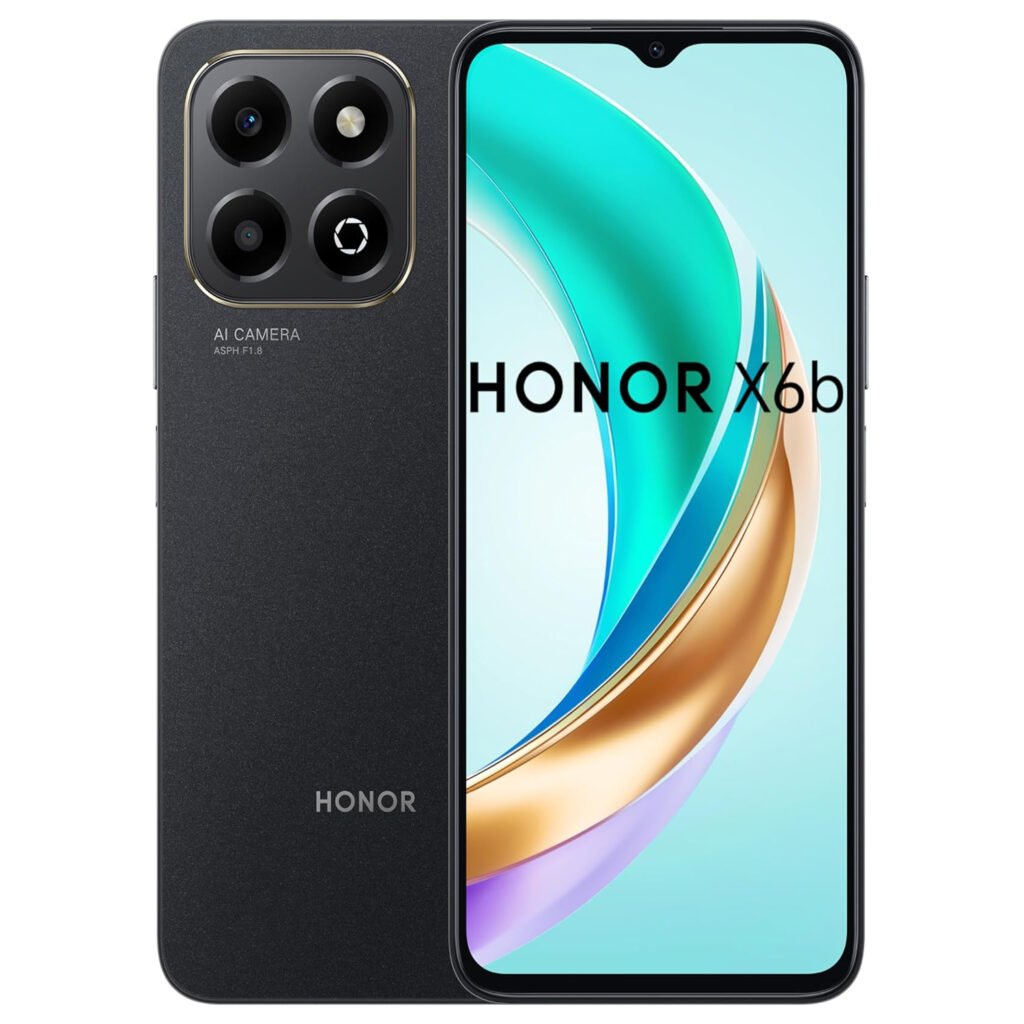 Honor X6b 4G, Honor X6b 256GB, Honor X6b Midnight Black, Budget 4G Phone, Long Battery Life Smartphone