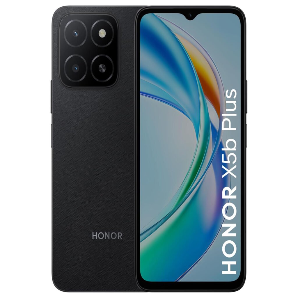 Honor X5b Plus 4G, Honor X5b Plus 128GB, Honor X5b Plus Midnight Black, Budget 4G Phone, Durable Honor Phone