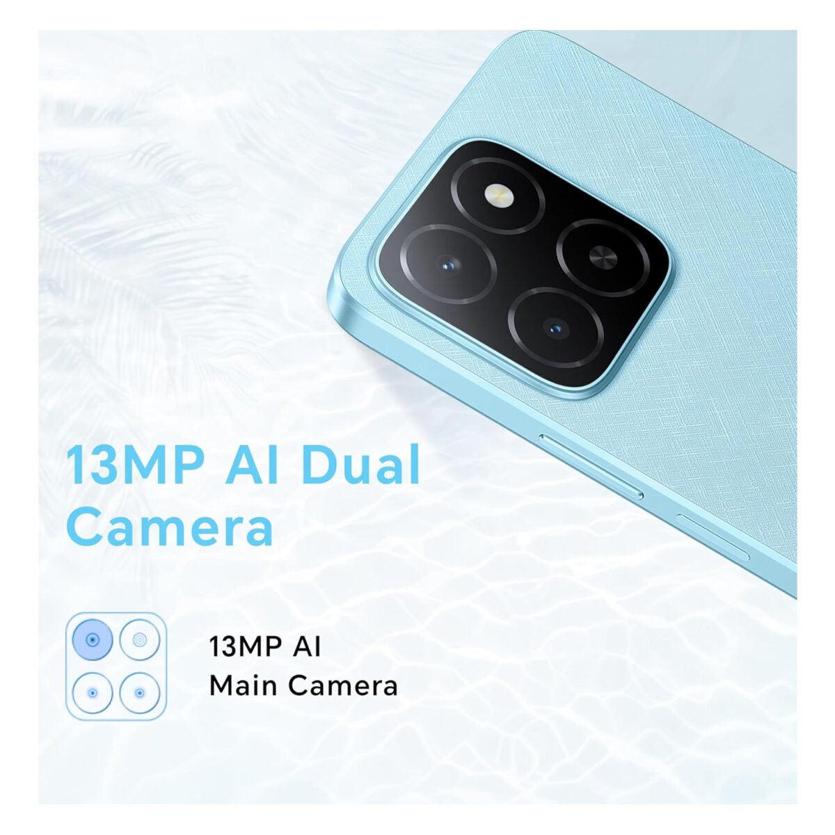 Honor X5b 4G, Honor X5b 64GB, Honor X5b Flowing Blue, Budget 4G Phone, Durable Honor Phone