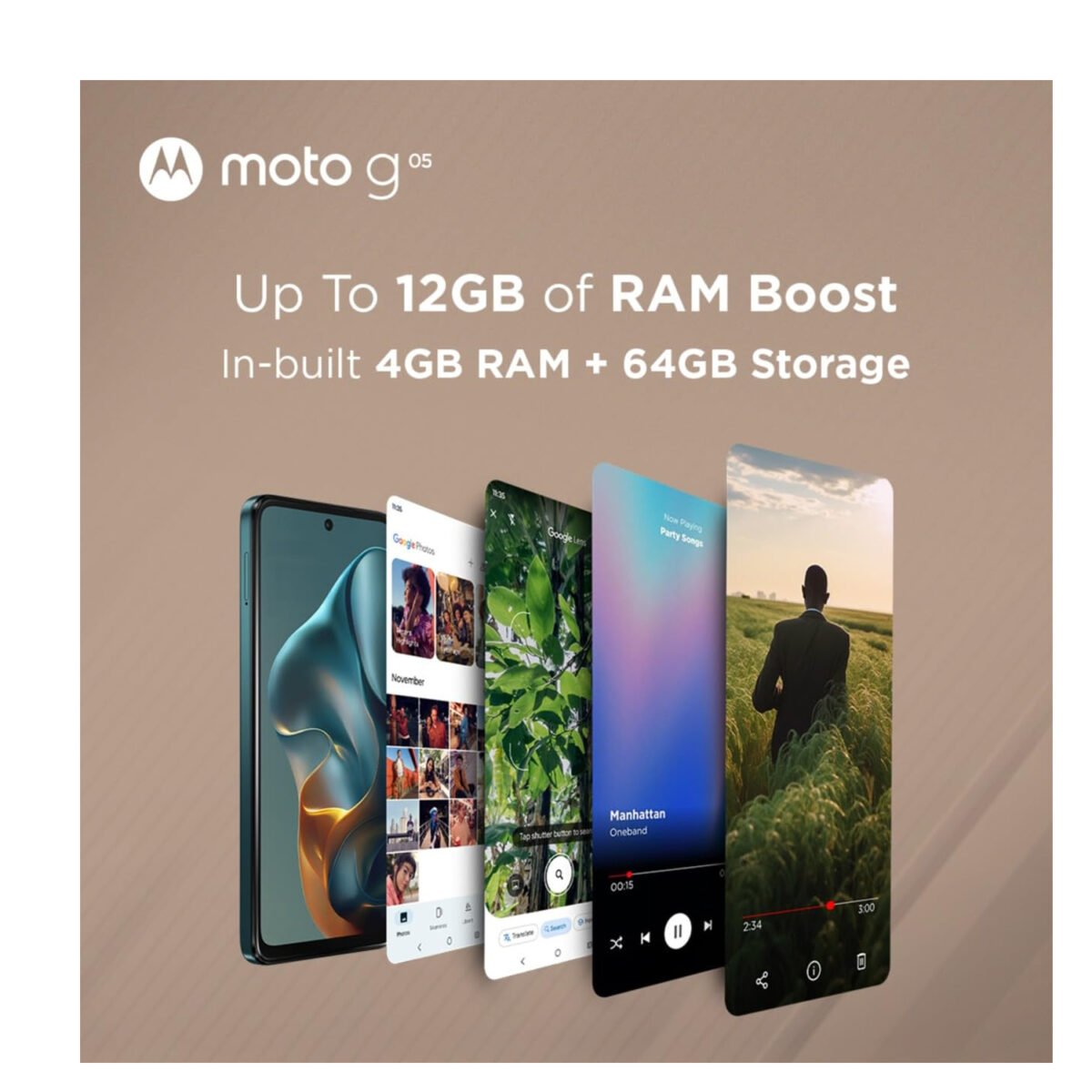Motorola Moto G05, Moto G05 Forest Green, Moto G05 4GB RAM, Moto G05 128GB, Budget Smartphone, 90Hz display phone, Snapdragon 480+ phone, 50MP camera phone