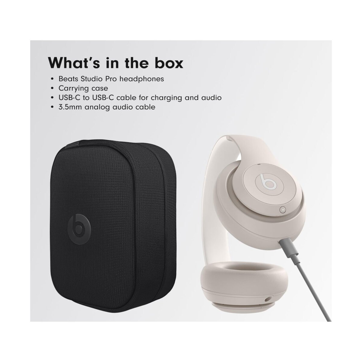 Beats Studio Pro Wireless Headphones Sandstone