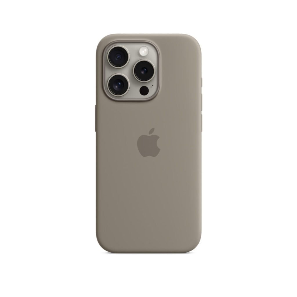Apple iPhone 15 Pro Silicone Case MagSafe Clay