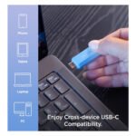 SanDisk Creator USB Type-C Flash Drive 256GB, SanDisk USB-C Pen Drive 256GB, 400MB/s flash drive, USB 3.2 Gen 1 Type-C drive