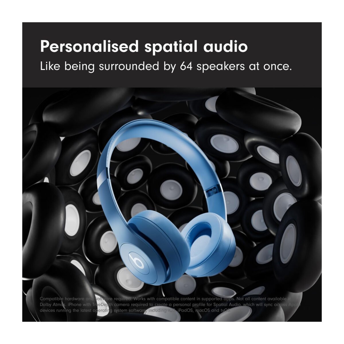 Beats Solo4 Wireless, Wireless On-Ear Headphones, Slate Blue Headphones, MUW43AE/A, Beats Solo4 Bluetooth