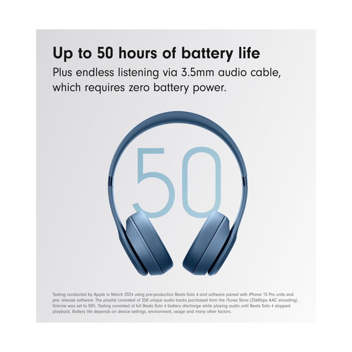 Beats Solo4 Wireless, Wireless On-Ear Headphones, Slate Blue Headphones, MUW43AE/A, Beats Solo4 Bluetooth