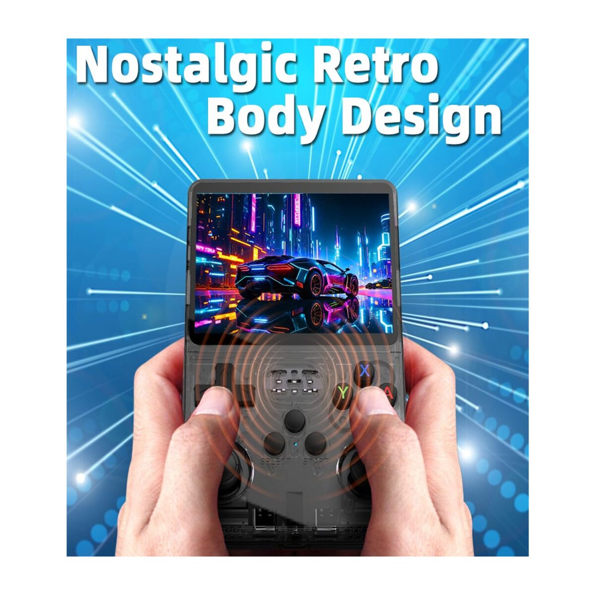 R36S Game Console, R36S Retro Console, Handheld Game Console, 64GB Game Console, Retro Emulator Device