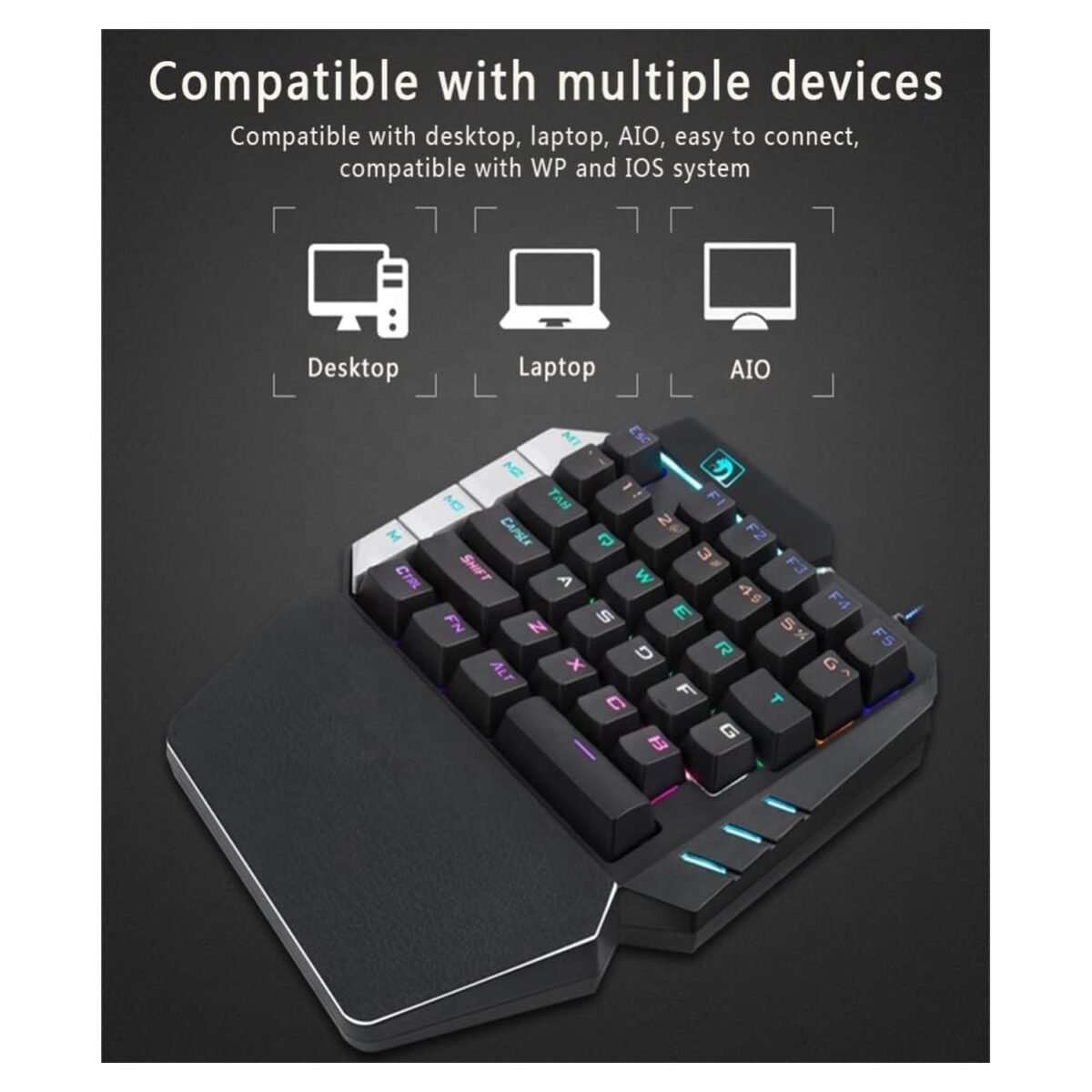 Mobile Game Combo Pack, 4 in 1 Game Kit, Mobile Gaming Accessories, PUBG Mobile Triggers, Gaming Grip with Fan