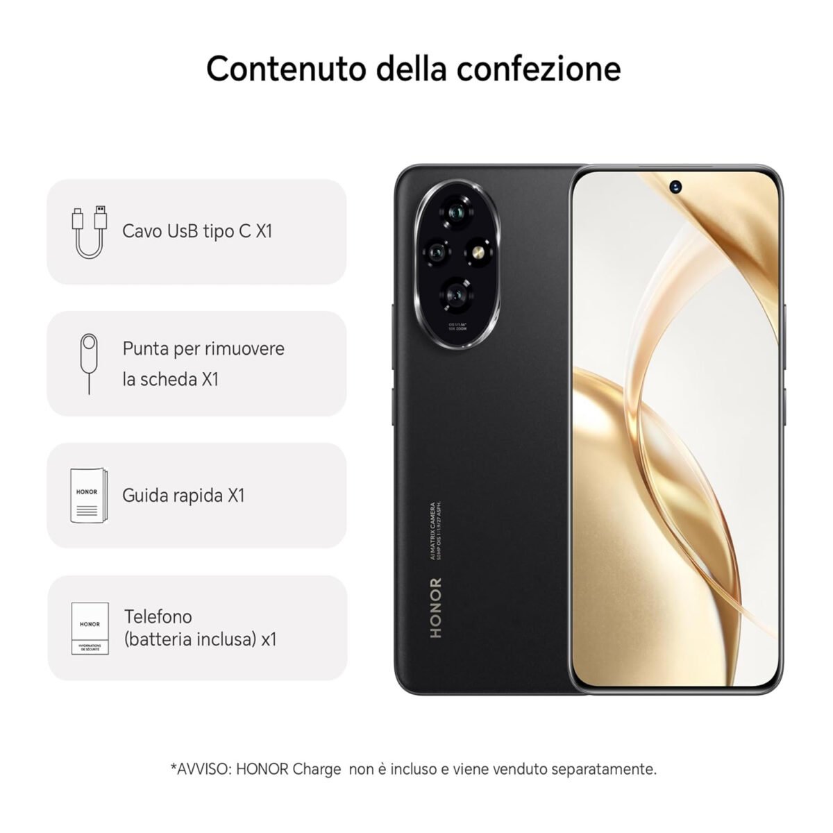 Honor 400 5G, Honor 400 12GB 512GB, Honor 400 Midnight Black, High-end 5G Phone, Snapdragon 7 Gen 3 Phone, 200MP Camera Phone