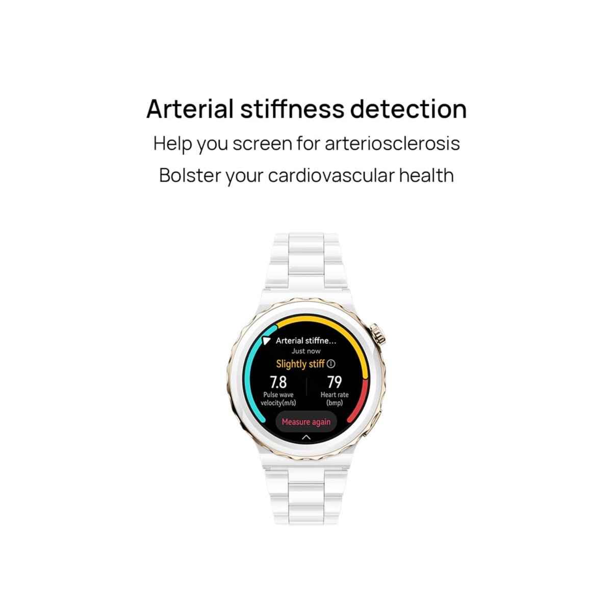 Huawei Watch GT 3 Pro Ceramic, Huawei Watch GT3 Pro 43mm Gold Bezel, White Ceramic Smartwatch, Huawei Watch ECG, 1.32 AMOLED Smartwatch, Dive Watch, Huawei Smartwatch India, Premium Smartwatch, Gold Bezel Smartwatch