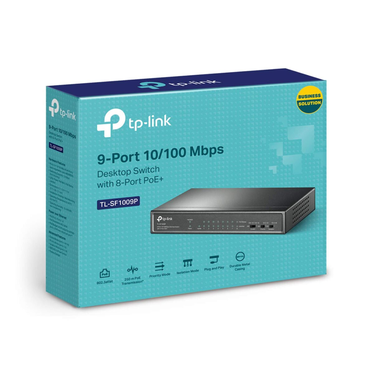 TP LINK TL-SF1009P 65W 10/100 8 PORTS POE SWITCH