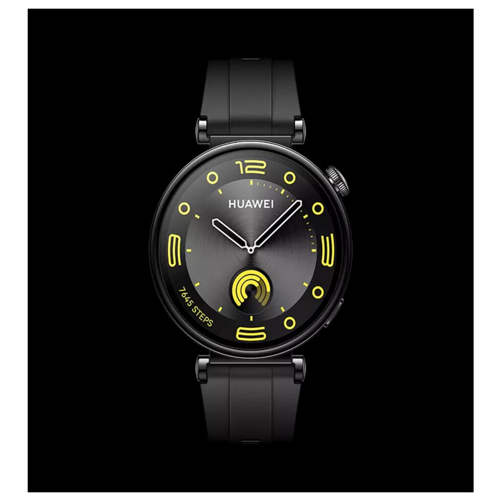 Huawei Watch GT4 41mm Black, Huawei Watch GT4 Aurora-B19F, Huawei GT4 41mm, Black Smartwatch India, AMOLED Smartwatch, Long Battery Life Smartwatch, Health Tracking Watch, Bluetooth Calling Watch