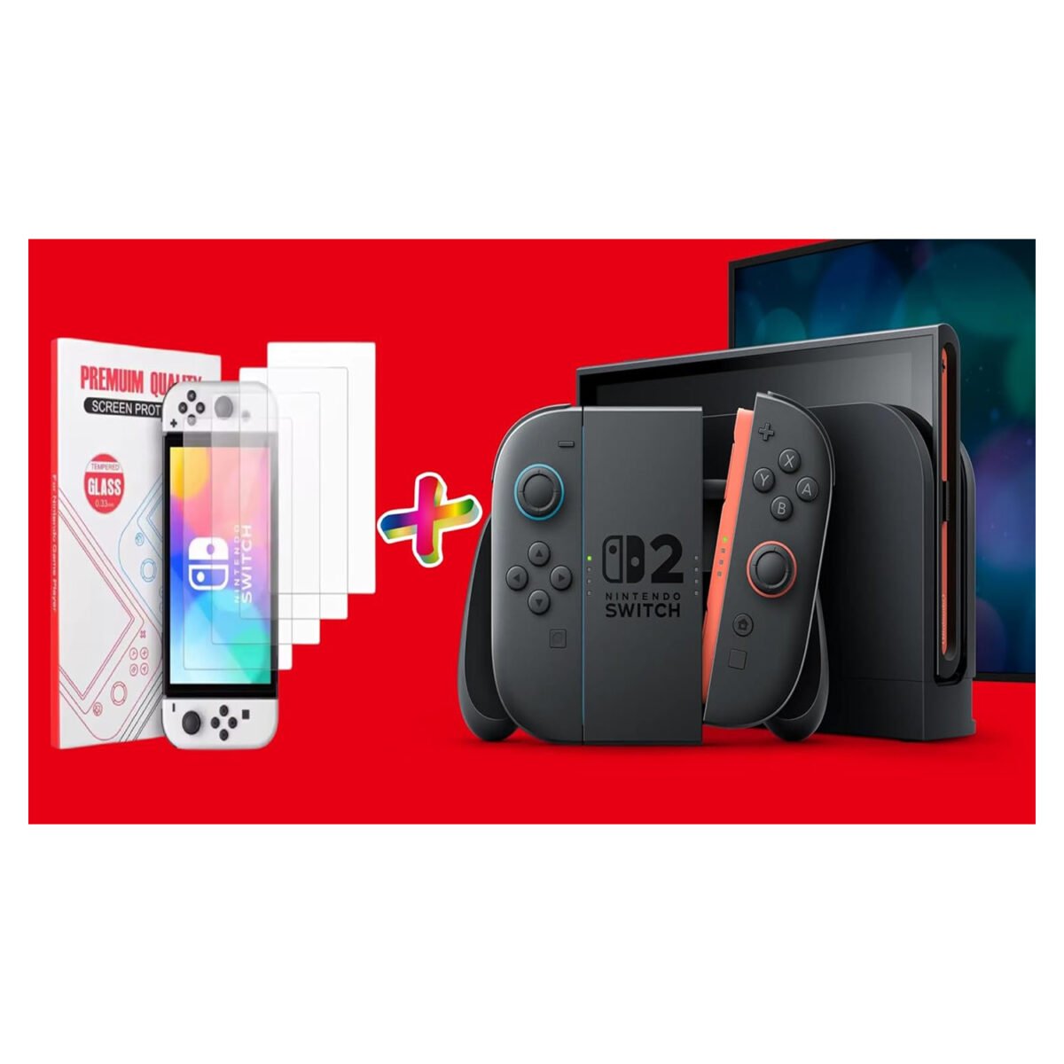 Nintendo Switch 2 Mario Kart World Console – Black Red