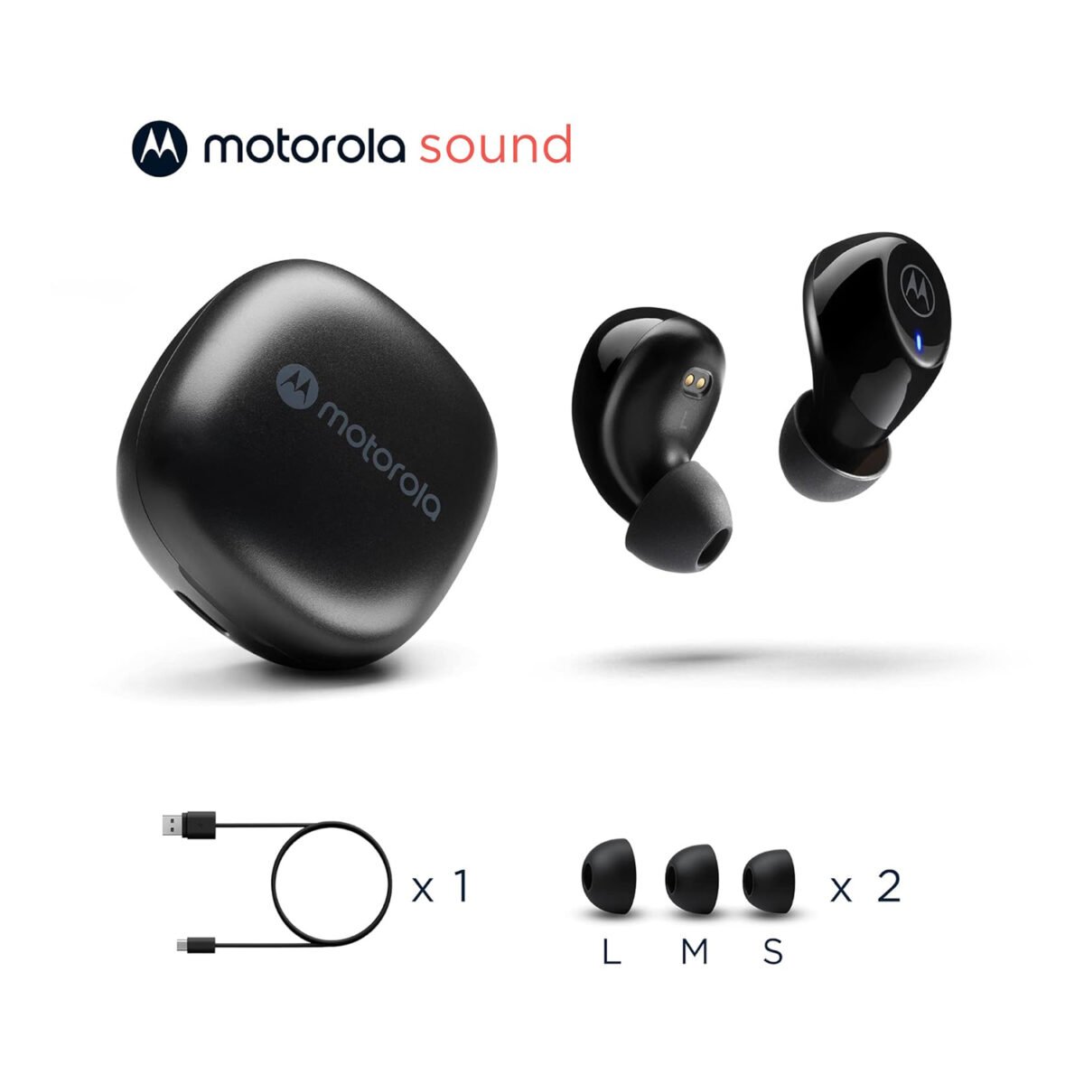 Motorola Buds 105 TWS Black,