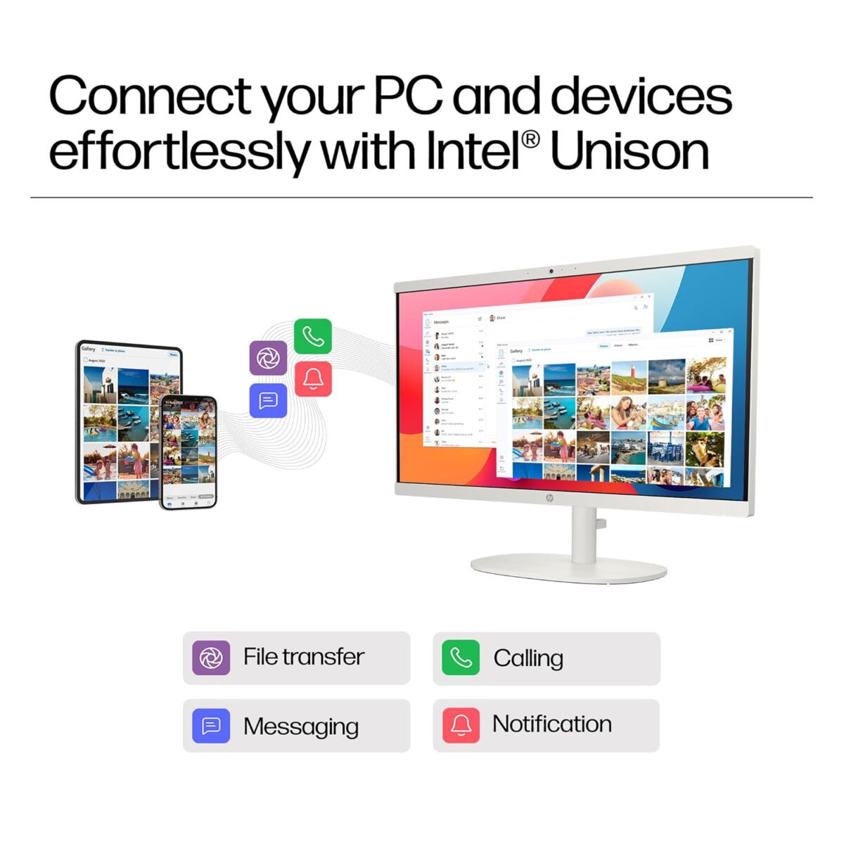 HP AIO 22DG-0012 NH Core I3 N300- 8GB RAM 512 SSD 22INC SCREEN NON TOUCH DOS WHITE ALL IN ONE PC