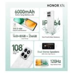 Honor X7c 5G, Honor X7c 256GB, Honor X7c Moonlight White, 5G Smartphone India, Durable Honor Phone, Long Battery Life Phone