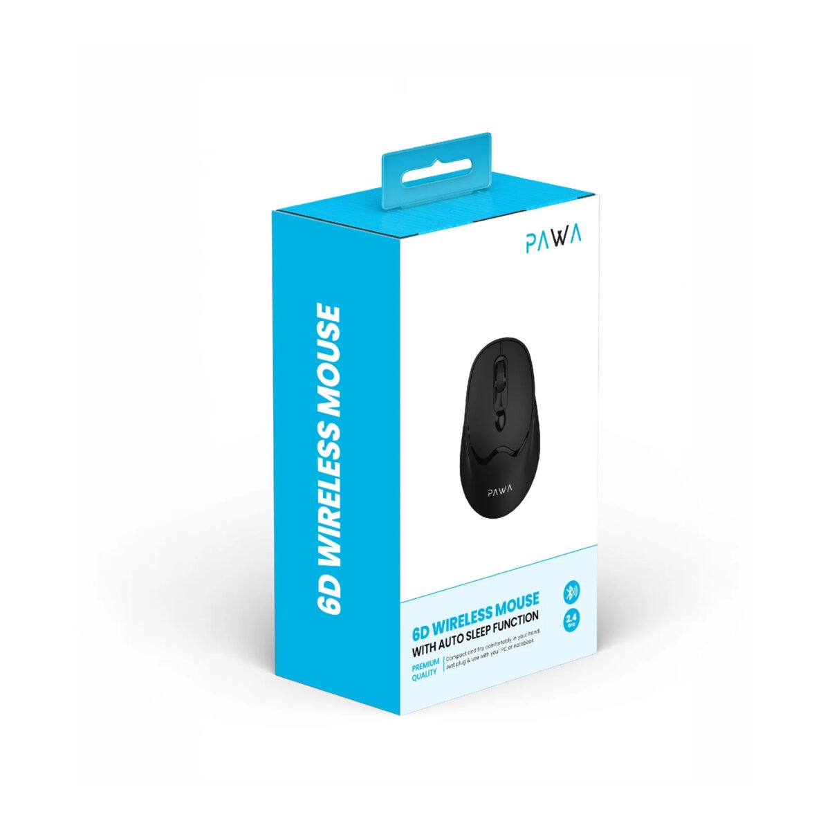 Pawa 6D Wireless Mouse With Auto Sleep Function Black - Image 2